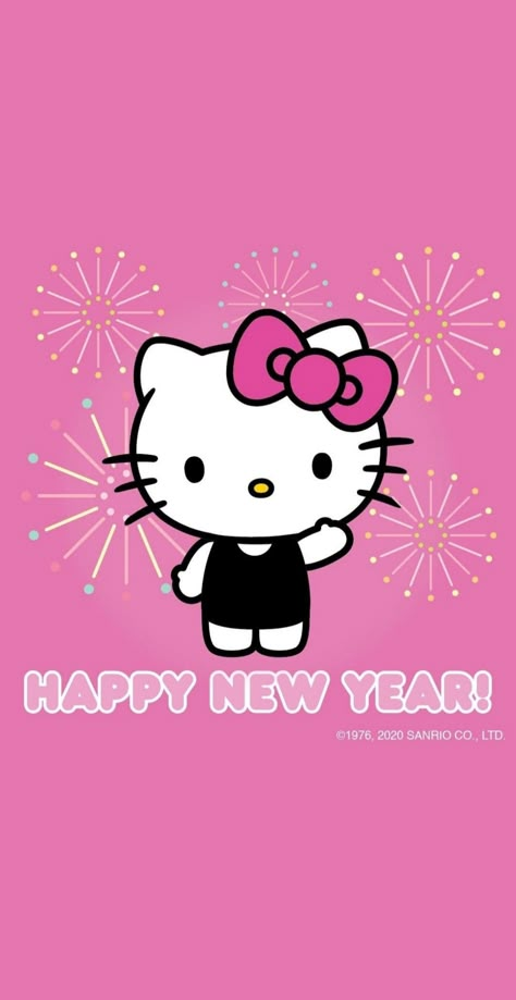 Happy New Year 2024 Hello Kitty, New Years Hello Kitty Wallpaper, Sanrio New Year Wallpaper, Hello Kitty New Year Wallpaper, New Years Hello Kitty, New Year’s Wallpaper, Pink New Years Wallpaper, Happy New Year Hello Kitty, Pink New Year Wallpaper