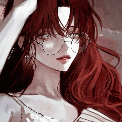 #icon #pfp #art #profilepictureideas #girl Icon Pfp, Red Hair, Red, Anime, Hair