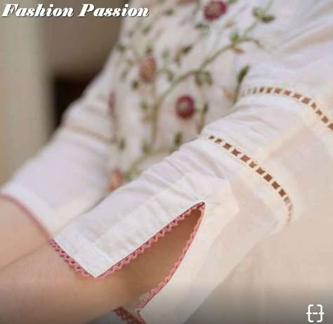 Sleeve kurti designs latest 2023 | Top Treading For More Designs Click on our YouTube link...? Arms Designs For Suits, Suit Sleeves Design, Sleeves Design For Kurtis, Suit Neck Designs, Women Trousers Design, Design Kurta, Churidar Neck Designs, Kurti Sleeves Design, Simple Kurta Designs