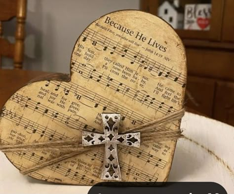 Faith Diy Crafts, Christian Craft Ideas For Adults, Christian Crafts To Sell Easy Diy, Faith Based Crafts For Adults, Crafts With Hymnal Pages, Valentine Craft Ideas To Sell, Faith Based Crafts, Old Hymnal Crafts, Christian Crafts For Adults