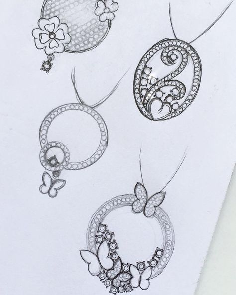 Pendant Sketch Jewelry Design, Jewellery Pendant Design, Jewelry Sketches Design, Manual Jewellery Design Sketch, Jewelry Design Drawing Necklaces, How To Draw Jewelry, Jewellery Design Sketches For Beginners, Jewellery Sketches Jewelry Drawing, Jewelry Sketch Design