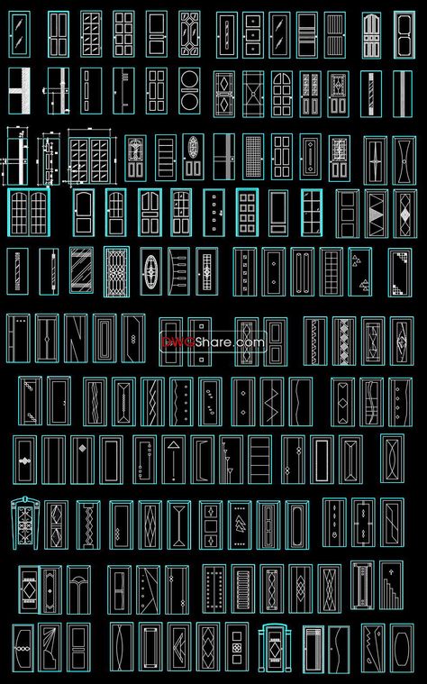 Autocad Wooden Doors free download Door 2d Design, Autocad Drawing Architecture, Door Design Drawing, Mica Doors Design, Mica Door, Autocad Free, Entry Door Designs, Exterior Door Designs, Autocad Tutorial