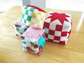 Fluffy Puppy Quilt Works: How to Sew a Cube: An Easy Pincushion Tutorial Puppy Quilt, Quilt Pattern Easy, Studio Makeover, Diy Pin Cushion, Pincushion Tutorial, Fluffy Puppy, Upholstery Fabric Samples, Felt Squares, Pin Cushions Patterns