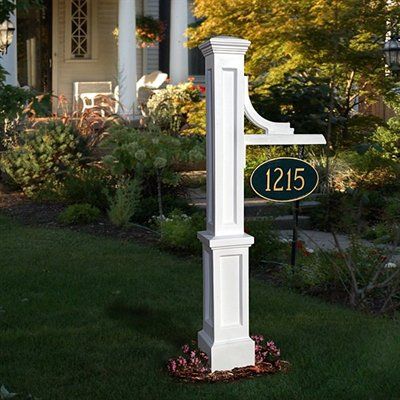 Mayne 5812 Woodhaven Sign Post Address Sign Post, Corner Fence, Address Marker, House Letters, Outdoor Lamp Posts, Driveway Entrance, Solar Lantern, Newel Posts, Wood Post