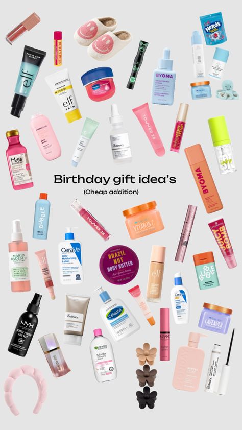 Cheap gift ideas Cheap Gifts For Friends Birthday, Birthday Gift On A Budget, Cute Cheap Gifts For Friends, Cheap Bday Gifts, Last Min Birthday Gift Ideas, 13th Birthday Gifts For Girls Ideas, Cheap Birthday Gift Ideas, Summer Birthday Gift Ideas, Cute Cheap Gifts