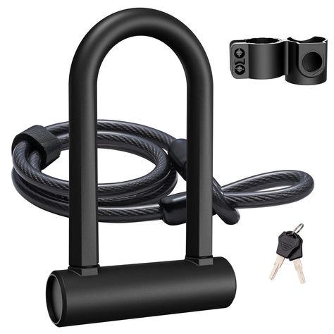 UBULLOX Bike U Lock Heavy Duty Bike Lock Bicycle U Lock, 16mm Shackle and 4ft/6ft Length Security Cable with Sturdy Mounting School Building Design, Bicycle Lock, Restorative Justice, Bike Lock, Essential Accessories, Bike Chain, Album Ideas, Commuter Bike, School Building