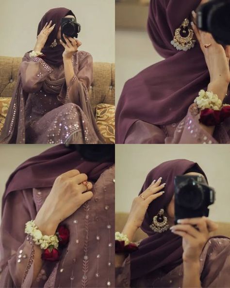 Eid Photoshoot Ideas, Eid Pics, Eid Looks, New Hijab, Eid Photos, Simple Hijab Tutorial, Simple Hijab, Produk Apple, Hijab Aesthetic