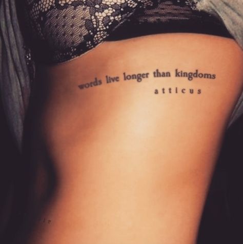 Poetry Tattoo, Tattoo Fairy, Word Tattoo, Literary Tattoos, Inspiration Tattoos, Side Tattoos, Book Tattoo, Tattoo Feminina, Rib Tattoo