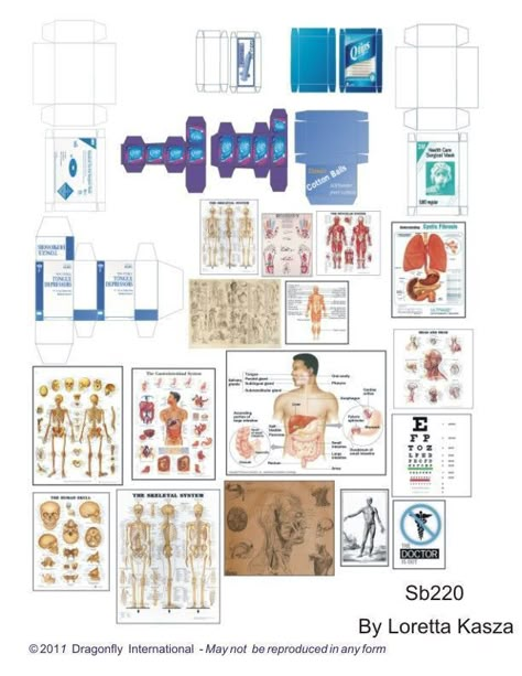 Dollhouse Medical, Playmobil Diy, Miniature Medical, Barbie Print, Tea Boxes, Barbie Printables, Medical Posters, Barbie Miniatures, Dollhouse Printables