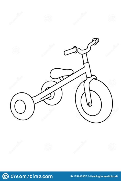 Tricycle Toys Black And White Lineart Drawing Illustration. Hand Drawn Coloring Pages Lineart Illustration In Black And White Stock Illustration - Illustration of girl, toddler: 174997057 Toys Drawing Illustrations, Tricycle Tattoo, Tricycle Drawing, Lineart Illustration, Person Drawing, Girl Toddler, Tattoo Flash Art, White Stock, Flash Art