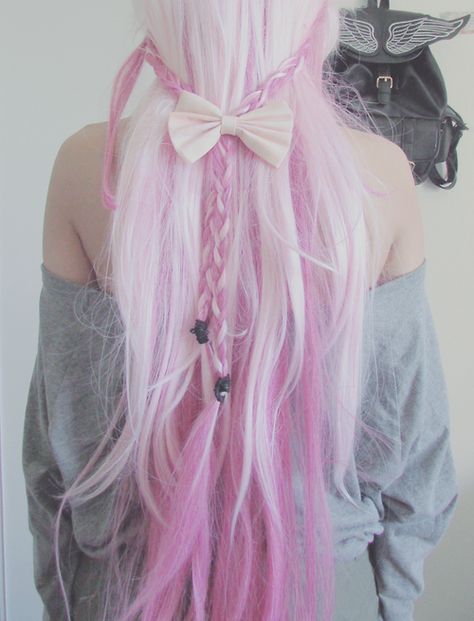 via My Darling Rainbow #kawaii #harajuku http://mydarlingrainbow.tumblr.com/ Pastel Goth Hair, Long Pink Hair, Scene Girl, Pastel Pink Hair, Goth Hair, Hair Color Pastel, Scene Hair, Hair Color Blue, Pastel Hair