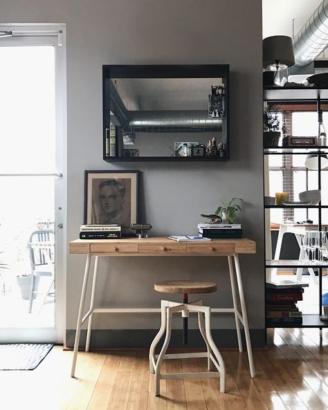 Ikea Lillasen Desk, Lillasen Desk, Ikea Workspace, Basement Home Office, Bamboo Desk, Best Ikea Hacks, Ikea Desk, Office Organizer, Home Office Inspiration