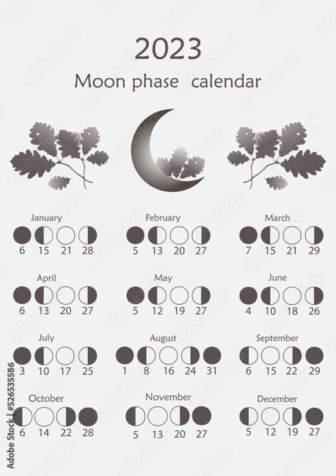 Lunar calendar for 2023. Astrological calendar design. Moon Phase Calendar, Moon Reading, Moon Journal, Hidden Potential, New Moon Rituals, Moon Calendar, Calendar 2023, Witchcraft Spell Books, Lunar Calendar