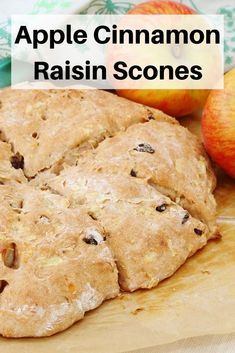 These easy apple scones filled with sultanas and spiced with cinnamon are delicious for an afternoon snack, afternoon tea or even breakfast.  We love them served warm with butter.  Such a comfort food scone recipe! Raisin Scones, Apple Scones, Apple W, Cinnamon Scones, Fruit Scones, Savory Scones, Cookies Bars, Lemon Drizzle, Afternoon Snack