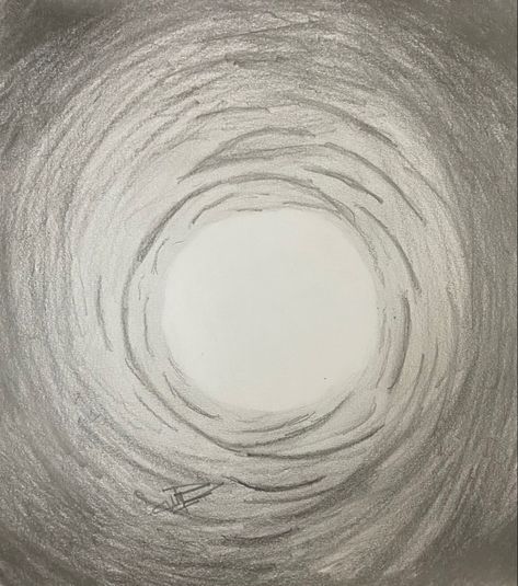 Light At The End Of The Tunnel Painting, Tunnel Drawing Easy, Tunnel Drawing, Hole Drawing, Light Tunnel, Destination Unknown, Save Earth, Art Abstrait, Easy Drawings