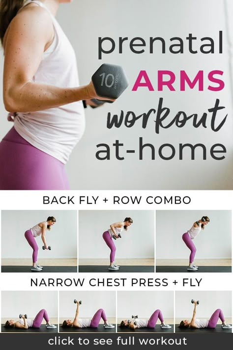 Tone your arms with this free workout video! You'll explore strength training exercises to help you get fit and tone your upper body. Don't miss our at home arm workout for women! || Nourish Move Love #armworkout #strengthtraining #workoutsforwomen Arm Workout With Dumbbells, Exercise While Pregnant, Pregnancy Workout Videos, Dumbbell Arm Workout, Pregnancy Workout Plan, Exercise For Pregnant Women, Workout With Dumbbells, Nourish Move Love, Pregnancy Safe Workouts