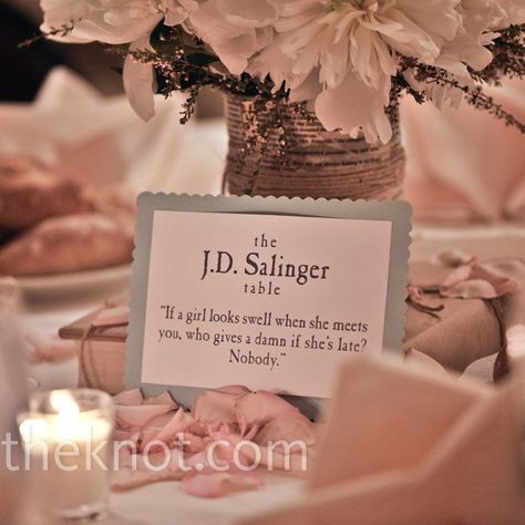 Literary Table Names Book Themed Wedding, Literary Wedding, Literary Themes, Wedding Table Names, Bridal Shower Tables, Harry Potter Wedding, Table Names, Wedding Quotes, Book Themes