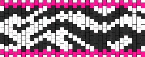 Small Kandi Cuff Patterns, Small Kandi Cuff, Kandi Cuff Patterns Templates, Kandi Templates, Kandi Patterns Cuff, Kandi Cuff Ideas, Pink Kandi, Kandi Cuff Patterns, Kandi Inspo