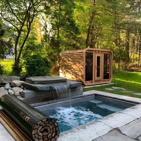 Gallery — Soake Pools Soake Pools, Flower Garden Borders, Terraced Backyard, Plunge Pools, Backyard Views, House Gardens, Garden Tub, The Aesthetics, The Enchantments