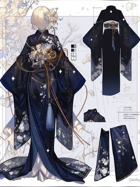 Vestidos Anime, Japanese Traditional Clothing, Fashion Drawing Sketches, Dress Design Drawing, Anime Outfit, Concept Clothing, Fashion Drawing Dresses, Cute Dress Outfits, Clothing Design Sketches