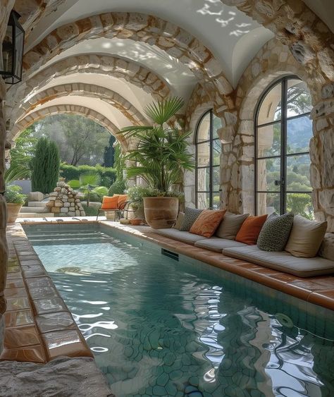 Backyard Wedding Ceremony Decor, Luxury Poolside, Poolside Decor, Backyard Wedding Ceremony, Houses Architecture, Wedding Ceremony Decor, Intimate Backyard Wedding, Indoor Swimming Pool, Dream Life House