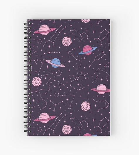 Cute Spiral Notebooks, Girl School Supplies, Notebook Cover Design, School Tool, Cool School Supplies, Pastel Pattern, Stationary School, Diy Notebook, Cute Notebooks