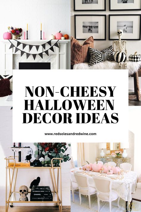 Tasteful Halloween decor that won't sacrificing style or sophistication. Affordable non-cheesy halloween decor finds and inspiration Wine Outfit, Halloween Decor Ideas, Farmhouse Holiday, Street Fashion Photography, Red Sole, Holiday Inspiration, Diy Holiday, Party Inspiration, Shopping Hacks