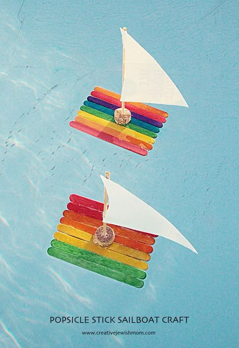 Popsicle Stick Boat, Sailboat Craft, Popsicle Stick Crafts For Kids, Paper Boats, Boat Crafts, Vbs Crafts, Coffee Store, Popsicle Stick Crafts, Stick Crafts