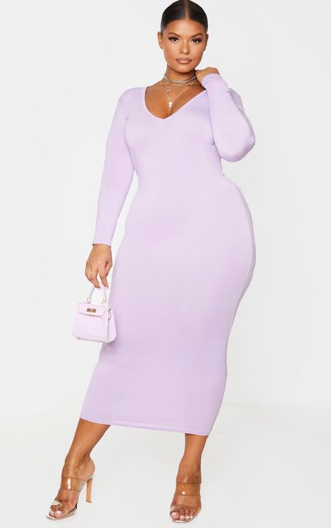 Casual Gowns, Plus Size Inspiration, Ribbed Bodycon Dress, Curvy Model, Pleated Midi Dress, Pretty Little Thing, Sleeve Midi Dress, Mid Dresses, Versatile Dresses