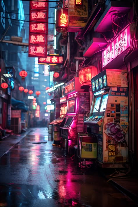 #NeonDesign #BrightIdeas #CustomNeonSigns #UniqueLighting Old Cyberpunk, Cyberpunk Diorama, Cyberpunk Scenery, Cyberpunk Environment, Cyberpunk Street, Japanese Cyberpunk, Dark Cyberpunk, Back Alley, Cyberpunk Rpg