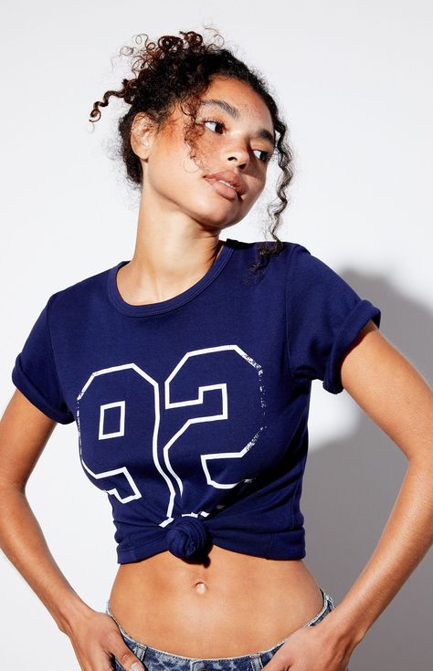 PS / LA 92 Skimmer T-Shirt | PacSun Aaliyah Style, Teen Style, Comfy Tees, Model Measurements, Teen Fashion, Pacsun, Crew Neckline, Graphic Tee, Graphic Tees