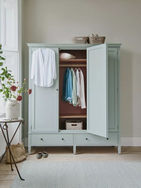 Small Bedroom Clothing Storage, Classic Chest Of Drawers, Low Chest Of Drawers, Timber Shelves, Small Bedroom Storage, Small Cupboard, Double Wardrobe, 2 Door Wardrobe, Classic Bed