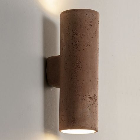 Luminaire Original, Up Down Wall Light, Ceramic Wall Lights, Exterior Wall Light, Clay Wall, Style Deco, Luminaire Design, Luxury Lighting, Outdoor Wall Lamps