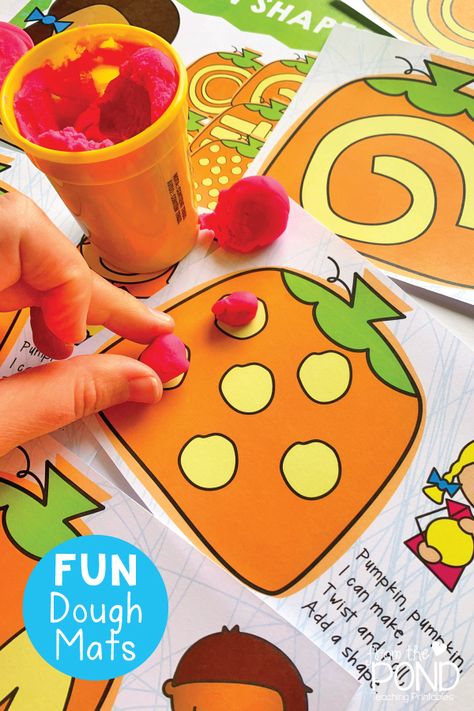 Pumpkin Playdoh Mats, Pumpkin Play Dough, Pumpkin Play, Playdoh Mats, From The Pond, Playdough Mats, The Quiet Ones, Classroom Printables, Pattern Pictures