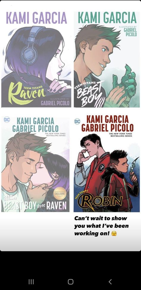 Picolo Titans, Gabriel Picolo, Beast Boy And Raven, Kami Garcia, Raven Teen Titans, Cool Books, Beast Boy, Artist Names, Teen Titans