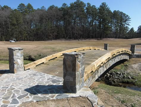 Barndominium Driveway, Culvert Bridge, Stream Bridge, Driveway Culvert, Golden Gate Bridge Painting, Garden Bridge Design, Outdoor Bridges, Bridge Ideas, Pond Bridge