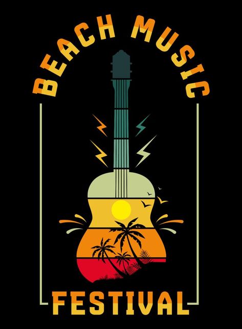 music, rock, band, funny, vintage, retro, cool, cute, album, sticker, rap, guitar, indie, festival, beach music festival Beach Music Festival, Band Funny, Indie Festival, Beach Music, Retro Graphic Design, Beach Festival, Rock Festivals, Funny Vintage, Beach Design