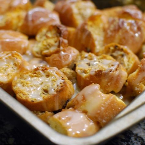 Doughnut Bread Pudding Recipe | Allrecipes Doughnut Bread Pudding Recipe, Doughnut Bread Pudding, Doughnut Bread, Recipe Donut, Donut Bread Pudding, Donut Bread, Bread Puddings, Bread Dishes, Almond Extract