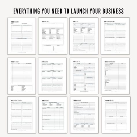 Business Planner How to Start a Business Plan Startup Small Business Planner Printable Business Workbook PDF Digital Planner Business Plan - Etsy Small Business Organization Storage, Small Business Set Up, Business To Do List, Business Spreadsheets, Format For Dating, Small Business Printables, Digital Planner Business, Easy Small Business Ideas, Small Business Ideas Startups