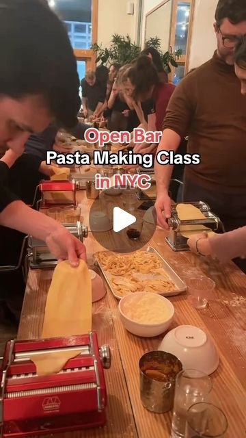 elizabeth fowler on Instagram: "Pasta and pizza making classes aka the perfect evening with friends or date night activity 🍝🍕 they have an open wine bar all night and great music too + you get to eat the pasta/pizza after of course! 🕺🪩

#nyceats #nycthingstodo #nycfood #nycdatenight #newyorklife" Pasta Making Class, Open Wine, Pizza Making, Pasta Pizza, Great Music, New York Life, Nyc Food, Open Bar, Wine Opener