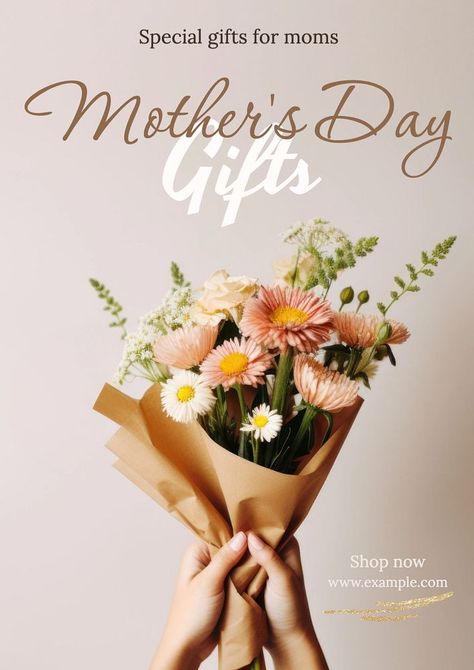 Mothers Day Promotion Ideas, Flower Ads, Mom Bouquet, Canvas Fonts, Mothers Day Bouquet, Mothers Day Ad, Flowers Mothers Day, Mother's Day Promotion, Graphic Studio