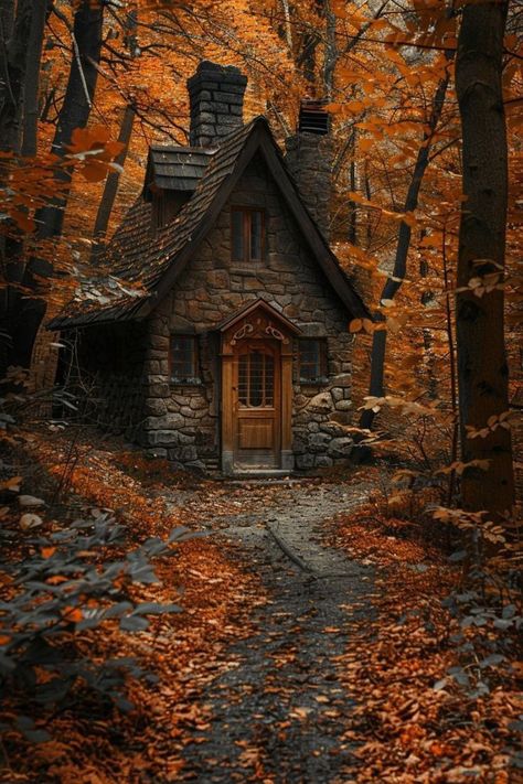 Creepy Beautiful, Fairytale Houses, Witchy House, Cabin Rustic, Fairytale House, Forest Cottage, Everyday Magic, Witch Cottage, House Crafts