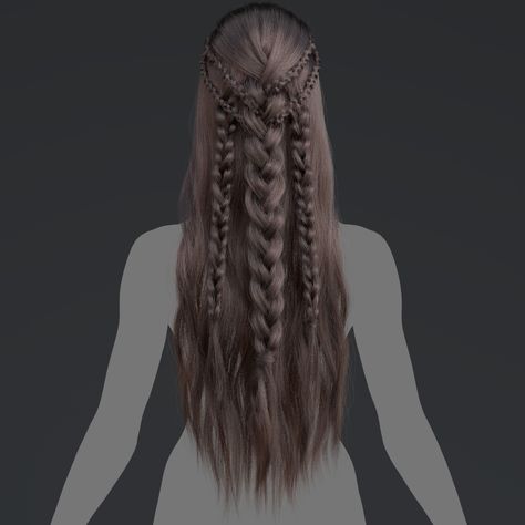 Warrior Female Hairstyles, Avatar Braided Hairstyles, Dwarvish Hairstyles, Star Wars Female Hairstyles, Elven Hairstyles Female, Difficult Braided Hairstyles, Warrior Women Hairstyles, Avatar Dr Hairstyles, Fantasy Hair Styles Princesses