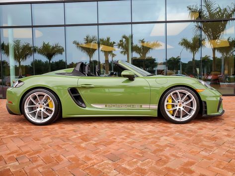 2021 Porsche 718 Boxster Spyder Paint to Sample | PCARMARKET Porsche 718 Spyder, Porsche Dealership, Boxster 718, 718 Spyder, Champagne And Caviar, Porsche 987, Porsche Boxter, Boxster Spyder, Porsche Colors