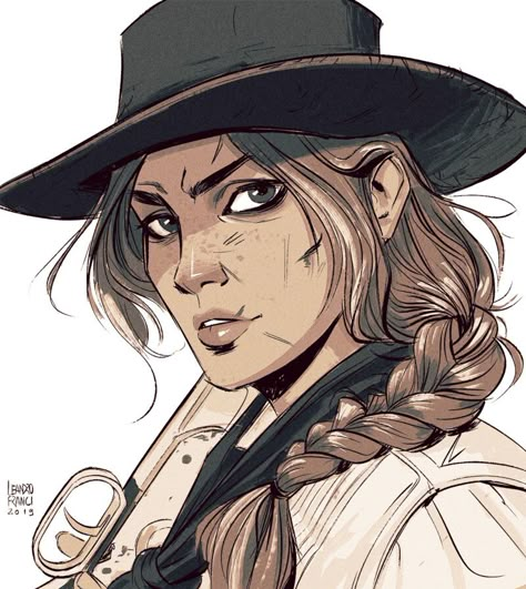 ArtStation - Inktober 2019, Leandro Franci Red Dead Redemption Art, The Art Showcase, Western Artwork, Cowboy Aesthetic, Art Showcase, Red Dead Redemption Ii, Red Redemption 2, Cowgirl Art, Rdr 2