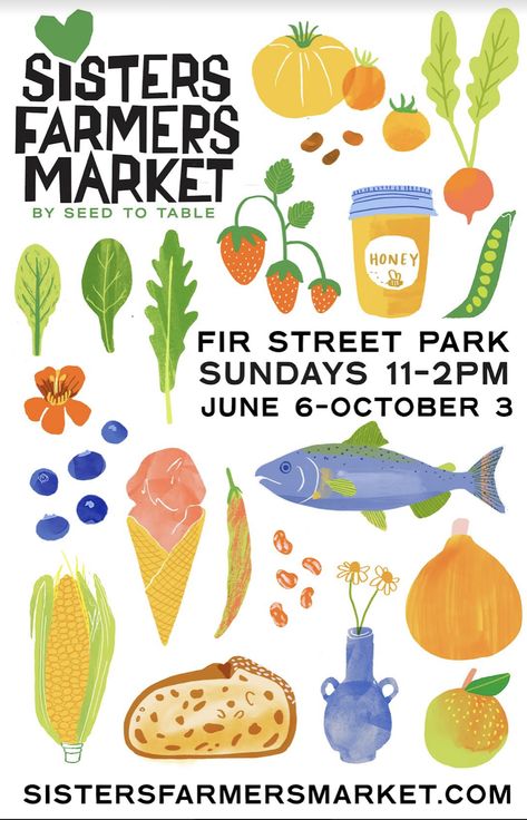 Farmers Market Graphic, Farmers Market Poster Design, Food Market Poster, Farmers Market Graphic Design, Farm Poster Design, Flea Market Poster Design, Farmers Market Illustration, Farmers Market Flyer, Workshop Poster Design