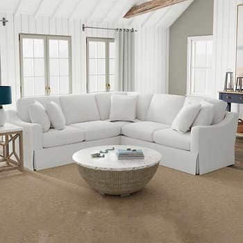 sofas  | Costco Costco Sectional, Lovesac Sactional Living Rooms, Cozy Coastal Living Room, Slipcover Sectional, Sectional Sofa Slipcovers, Linen Sectional, White Slipcovers, White Sectional, Hangout Spot