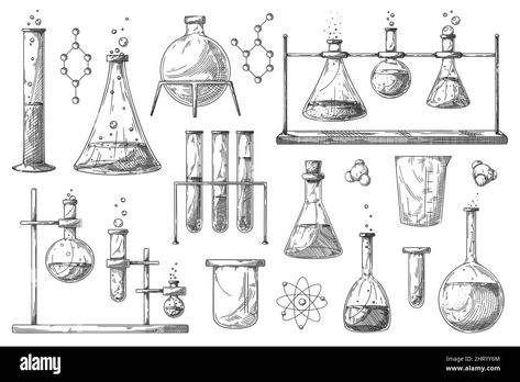 Science Flash Tattoo, Tattoos For Scientists, Biochemistry Tattoo, Beaker Tattoo, Laboratory Tattoo, Chemistry Tattoos, Chemistry Tattoo Ideas, Flask Drawing, Chemistry Glassware