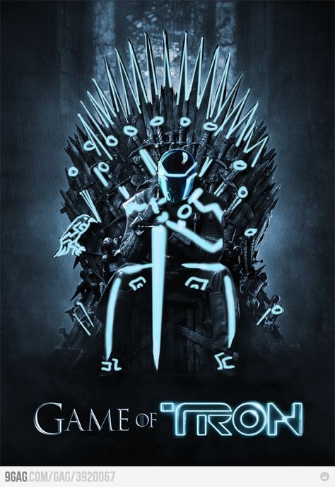 Nobody thought of this before?! Personne n'y a pensé avant ?! Tron Game, Tron Art, Humour Geek, The Iron Throne, Tron Legacy, Iron Throne, Nerdy Girl, Geek Art, Trondheim