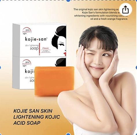 3 Count Pack of 1 Kojie San, Skin Lightening Soap, Kojic Acid Soap, Lighten Skin Tone, Prime Skin, Blemish Remover, Skin Lightening, Whitening Soap, Lighten Skin